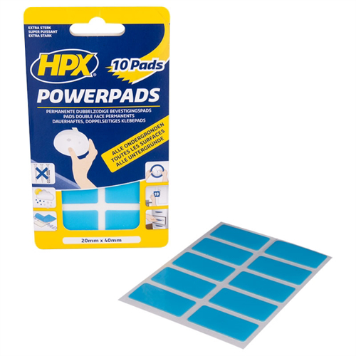Dubbelzijdige Power pads 20 x 40 mm (10 stuks) - 00105169 01 small - 00105169