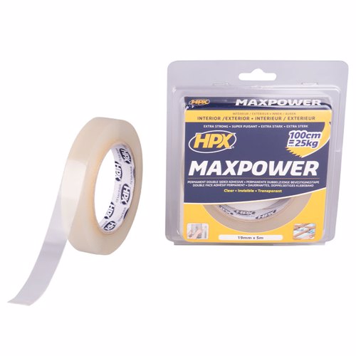 Max Power transparant 19mm x 5M - 00105183 01 small - 00105183