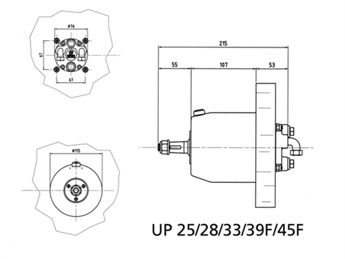 Ultraflex Stuurpomp UP28 F, Opbouw - 00122801 02 small - 00122801