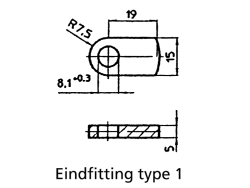 Uflex gasveer, L=365mm/S=142mm/30kg - 00135105 03 small - 00135105