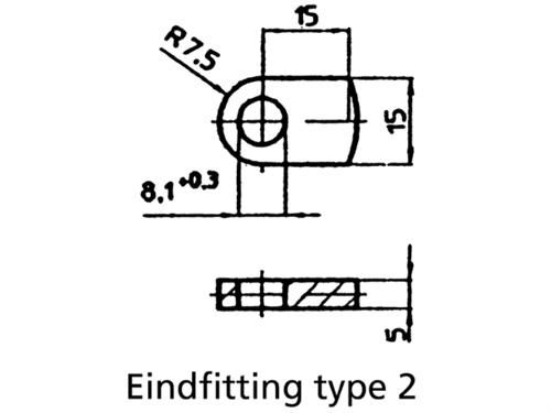 Uflex gasveer, L=550mm/S=234mm/30kg - 00135108 04 small - 00135108