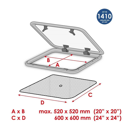 Waterline Muskietennet vluchtluik 60x60 cm (1410) - 00200741 03 small - 00200741