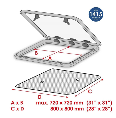 Waterline Muskietennet vluchtluik 72x72 cm (1415) - 00200742 03 small - 00200742