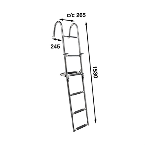 B&aring;tsystem RVS zij ladder 6-treden - 00301990 02 small - 00301990