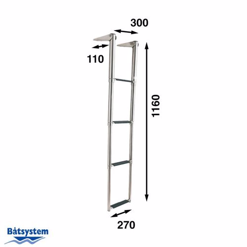 B&aring;tsystem RVS Telescopische Ladder, 4 Treden, BT115 - 00302013 02 small - 00302013
