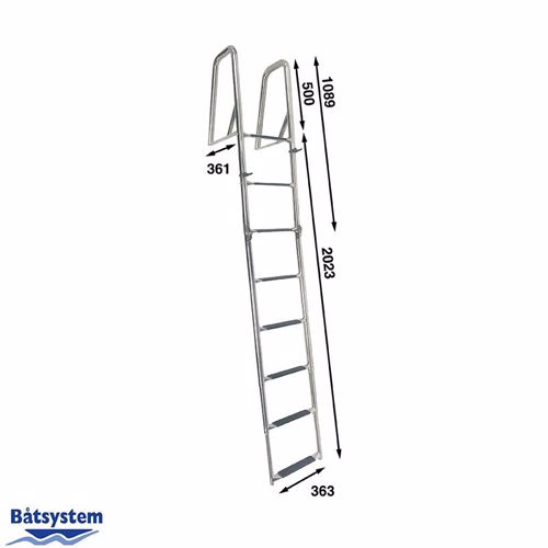B&aring;tsystem rvs zwemtrap, 8 treden, BUT60 - 00302060 02 small - 00302060