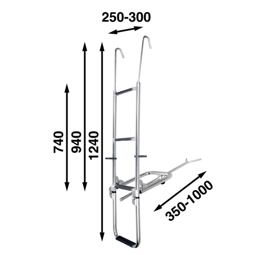 B&aring;tsystem aluminium boegladder ST125AL - 00302207 02 small - 00302207
