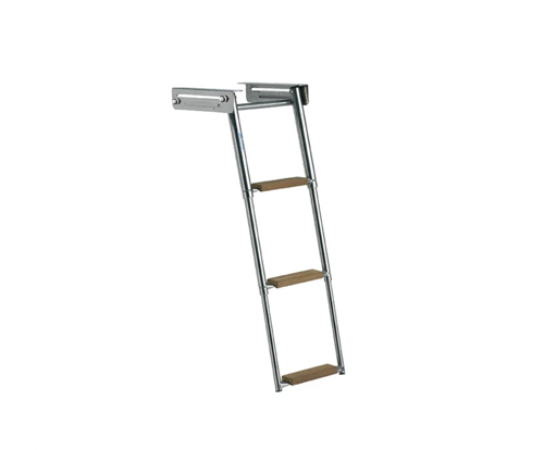 B&aring;tsystem telesc. ladder, 3 treden, teak - 00302208 01 small - 00302208