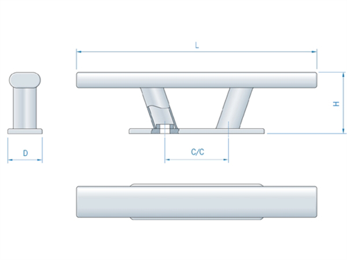 Roca Rvs Kikker, 205x55mm - 00303452 02 small - 00303452
