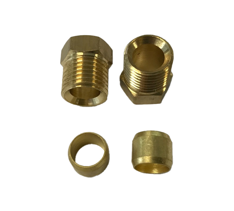 Aansluitset 8mm leiding tbv Delphi HDF296 Brandstoffilter CAV - 00303903 01 - 00303903