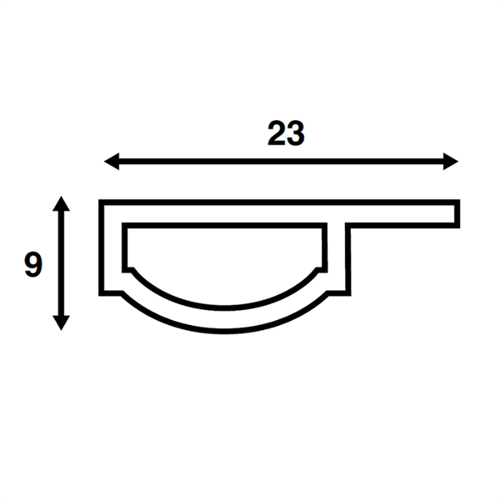 B&aring;tsystem Profile D, 1000mm, 12V-9,6W, IP66 - 00308395 01 small - 00308395