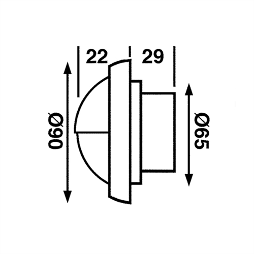 B&aring;tsystem Targa Cap Chroom LED, 8-30V 2W, IP66 - 00308427 02 small - 00308427