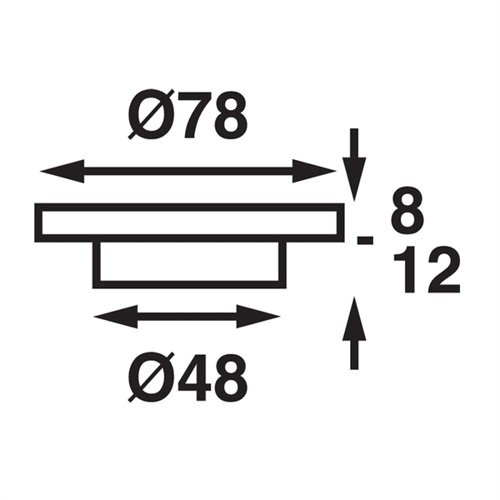 B&aring;tsystem Corona LED Gepolijst, 8-30V-2W IP65 - 00308844 02 small - 00308844