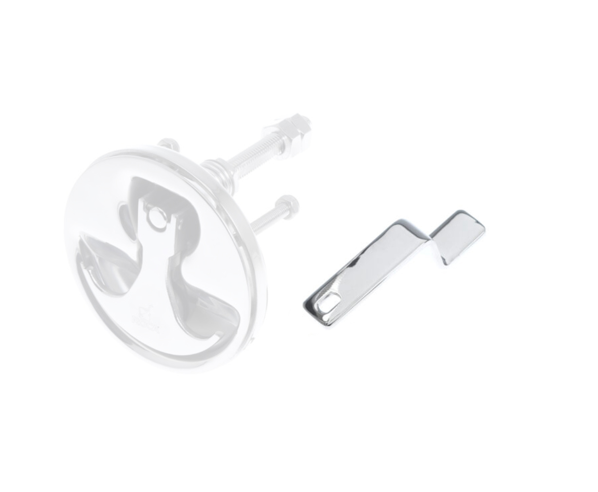 Roca Rvs schoot, geprofileerd 90mm, tbv 00309321/00308904 - 00308902 5 - 00308902