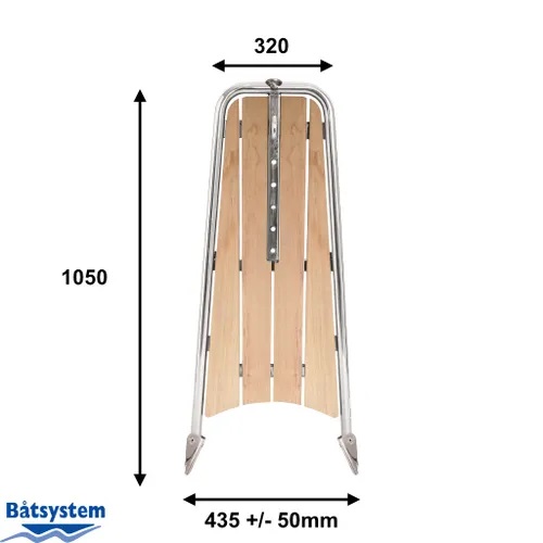 B&aring;tsystem Performance boegspriet Teak 1050mm + Code-0 kit - 003090043 2 - 00390043