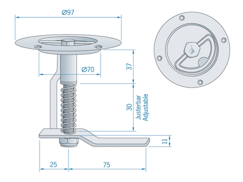 Rvs Luikring Veerbelast - 00309012 2 - 00309012