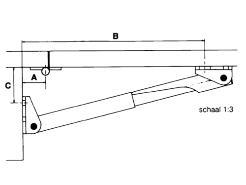 Roca Rakego neerklapbare steun grijs geanodiseerd - 383020, 278 - 00309046 02 small - 00309046