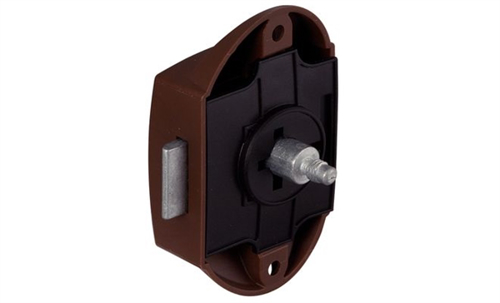 Slot, Bruin kunststof huis 77x44,5mm - 00309271 01 small - 00309271