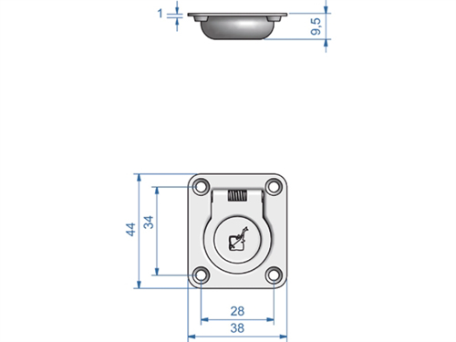 RVS luikring 44 x 38 - 00309340 2 - 00309340