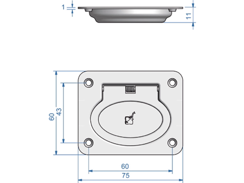 RVS luikring 60 x 75 - 00309342 2 - 00309342