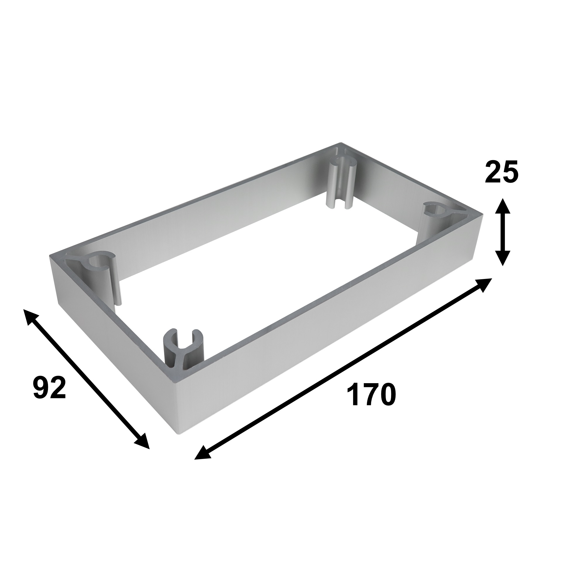 Lagun Opbouwbracket verlenging, alu geanodiseerd - 00309829 03 - 00309829
