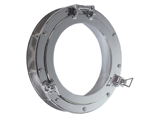 Ronde Patrijspoort 200mm, Messing Gepolijst - 00310213 01 small - 00310213