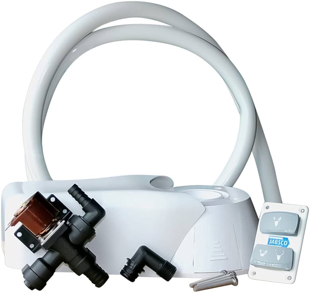 37055-0094 Jabsco Ombouwset Stil Elektr. Toilet 24 V met Solenoid - 00320050 1 - 00320050