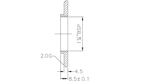 Uflex FL-2 - Spare Flange for US5 Sensors - 00331173 03 small - 00331173
