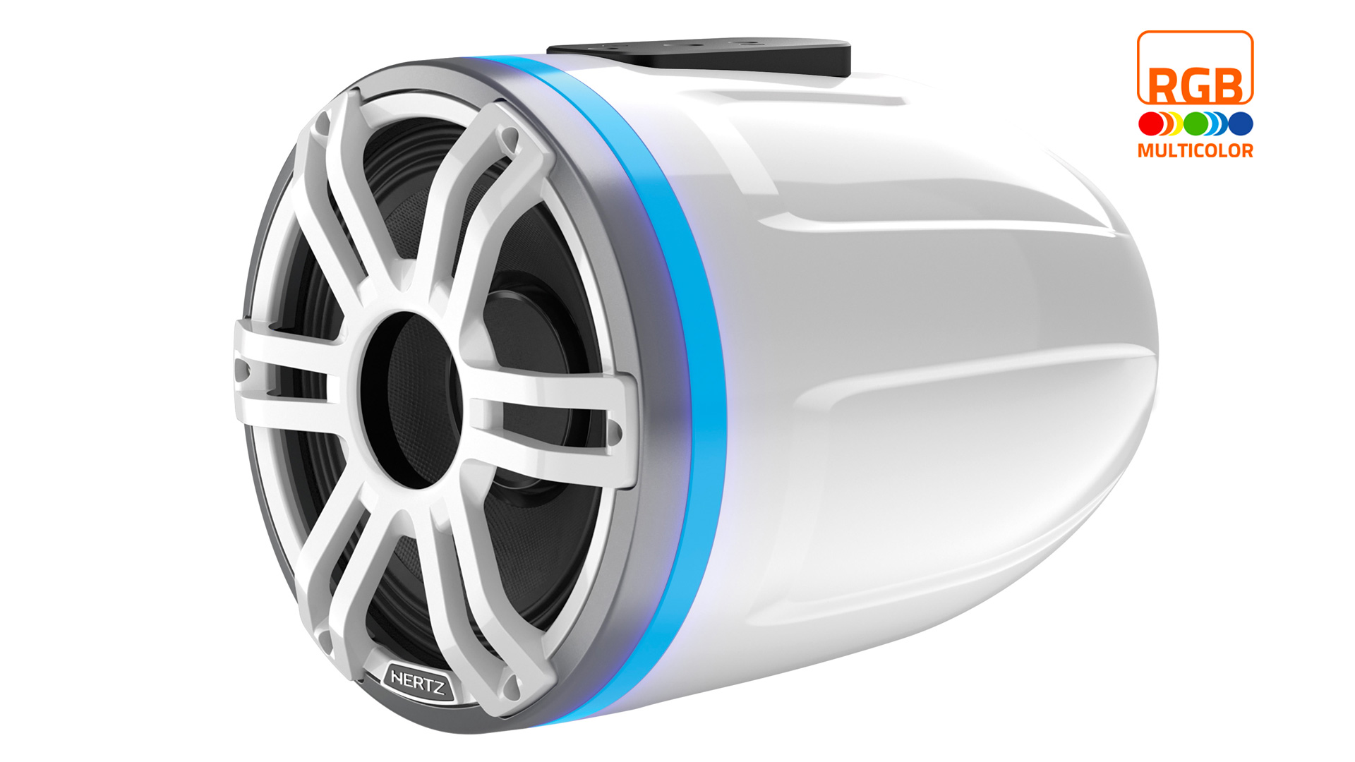 Hertz HTX 8H S-FL-SW - 8" Marine Tower Sport speaker wit RGB LED, vlakke montage, enkel, 400 Watt - 00380066 01 - 00380066