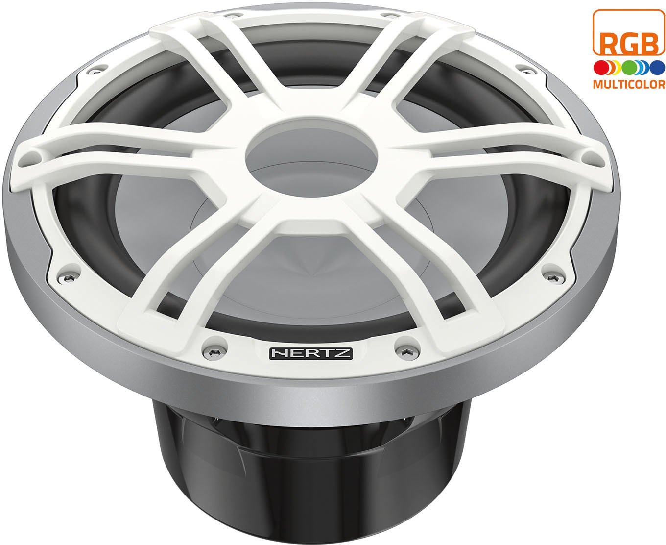Hertz HMS 10 S2-LD-SW.1 - 10" Marine Sport subwoofer 2 Ohm wit RGB LED - 00380146 01 - 00380146