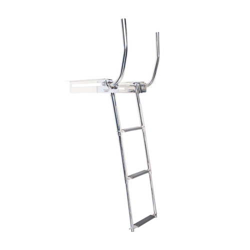B&aring;tsystem RVS ladder, inklapbaar met hendels, 3 treden - 00390023 01 small - 00390023