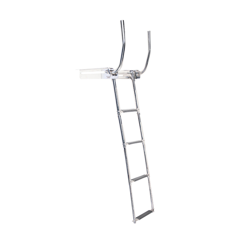 B&aring;tsystem RVS ladder, inklapbaar met hendels, 4 treden - 00390024 01 small - 00390024