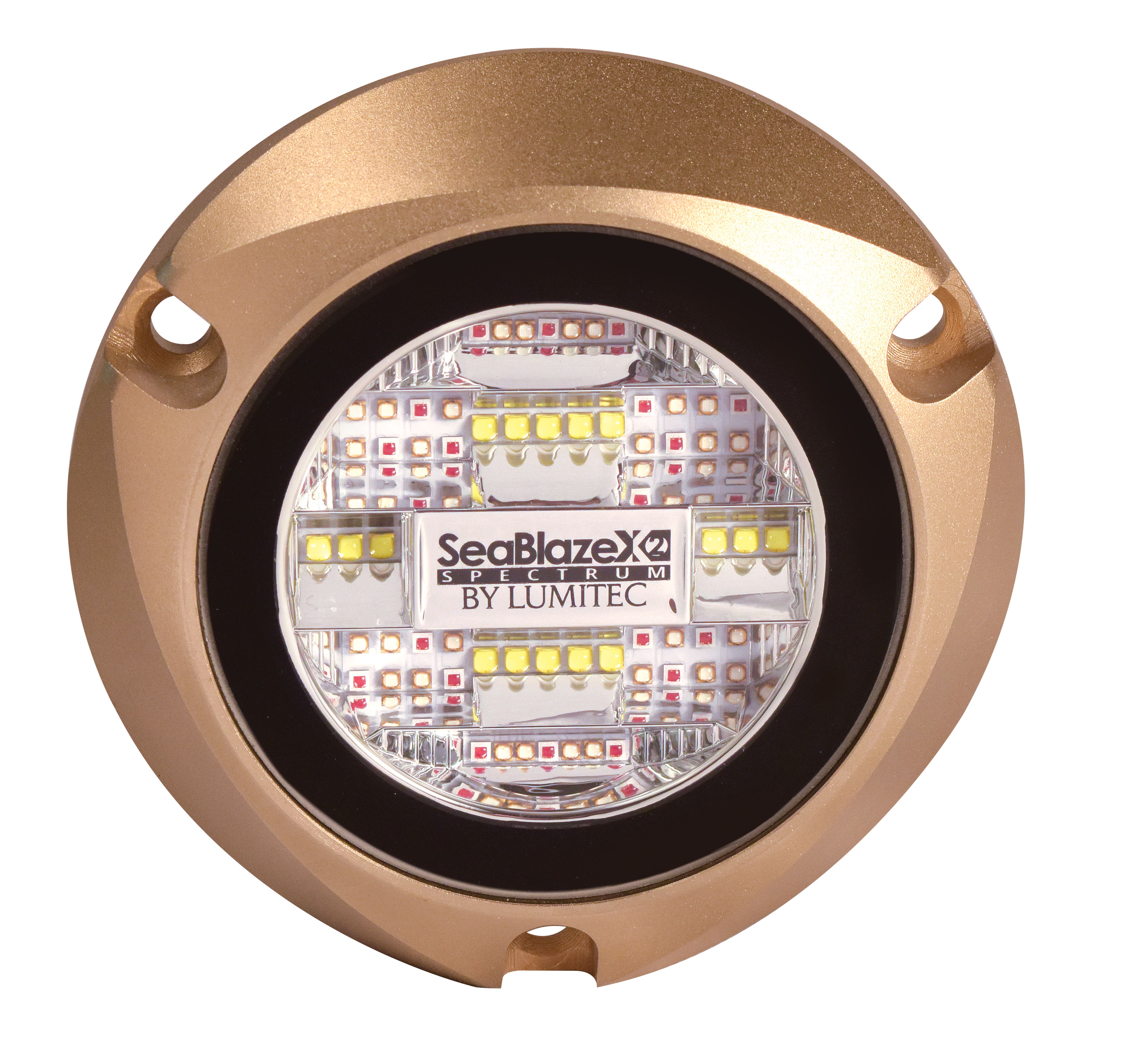 Lumitec SeaBlaze X2, Bronze Chrome Spectrum RGBW Onderwaterverlichting Thru-Hull - 00400007 01 - 00400007