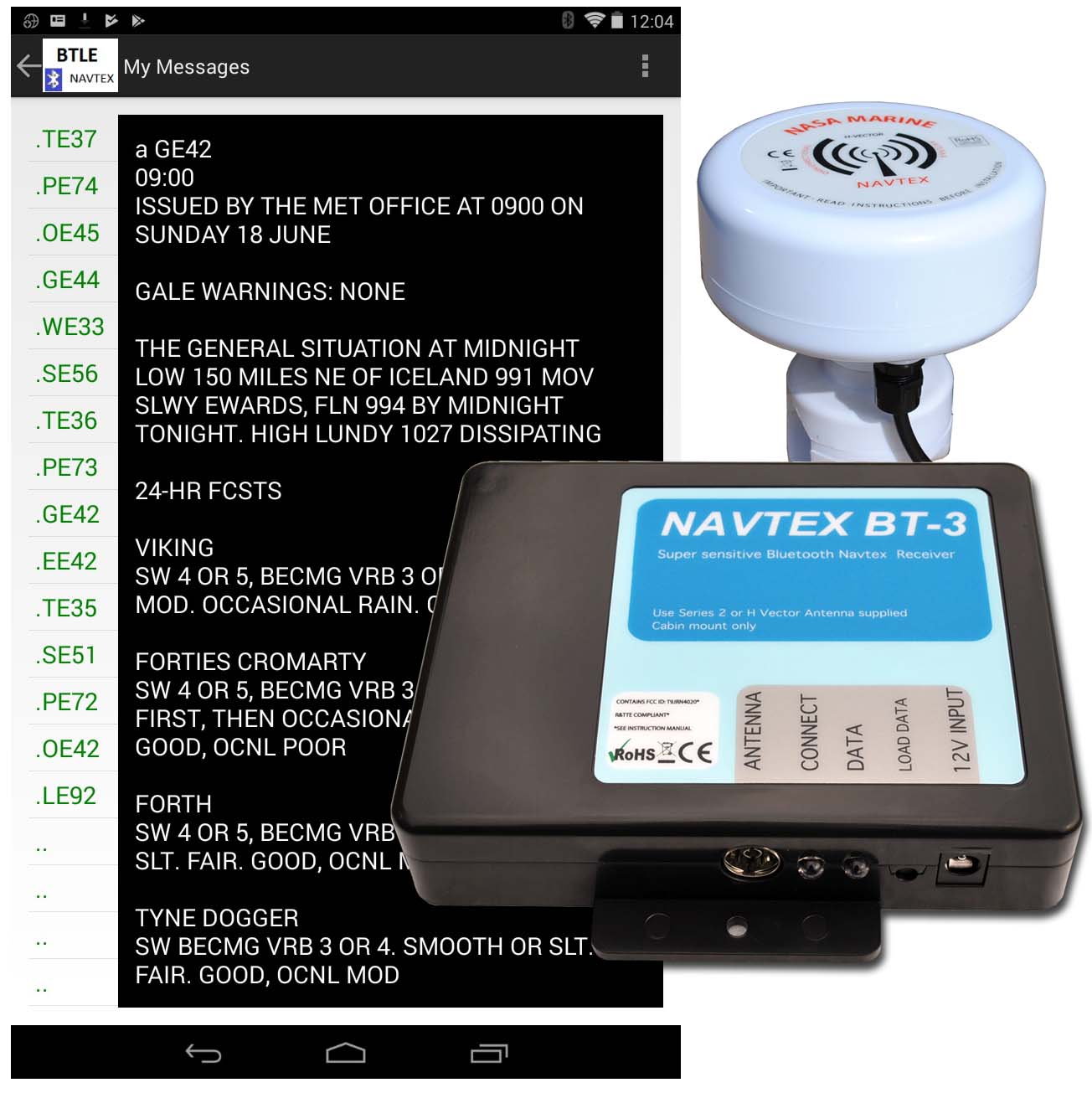 Nasa Navtex BT-3 black box met antenne (H Vector) - 00440919 4 - 00440919