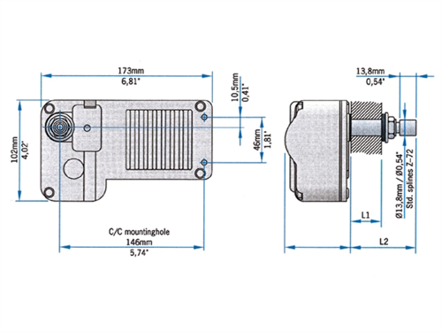 Roca Ruitenwissermotor, W12, 24V, 16mm wand - 00500934 03 small - 00500934