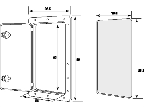 Opbergbox 35.5x60cm M/ Slot Wit - 00558369 03 small - 00558369