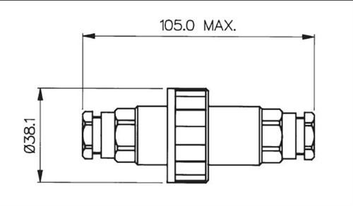 W.D Stopkontakt Inline 2 Polig - 00570912 02 small - 00570912