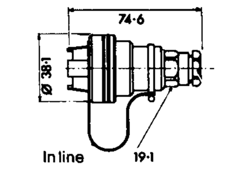 W.D Stopkontakt Inline 3 Polig - 00570913 03 small - 00570913