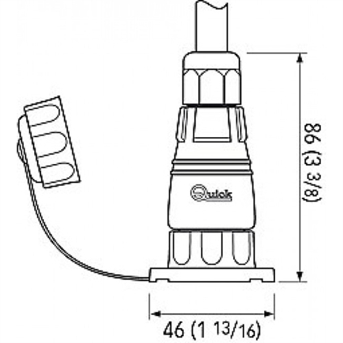 Quick W.D. Stopkontakt Opbouw, 5 P. - 00570955 02 small - 00570955
