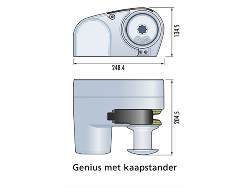 Quick Genius 500w/12v/8mm met kaapstander - 00632352 02 small - 00632352