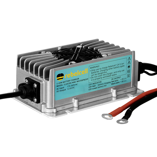 Rebelcell 12.6V20A acculader waterdicht 12V50AV/ 12V70AV / 12V100AV / 12V140AV - 00710522 01 small - 00710522