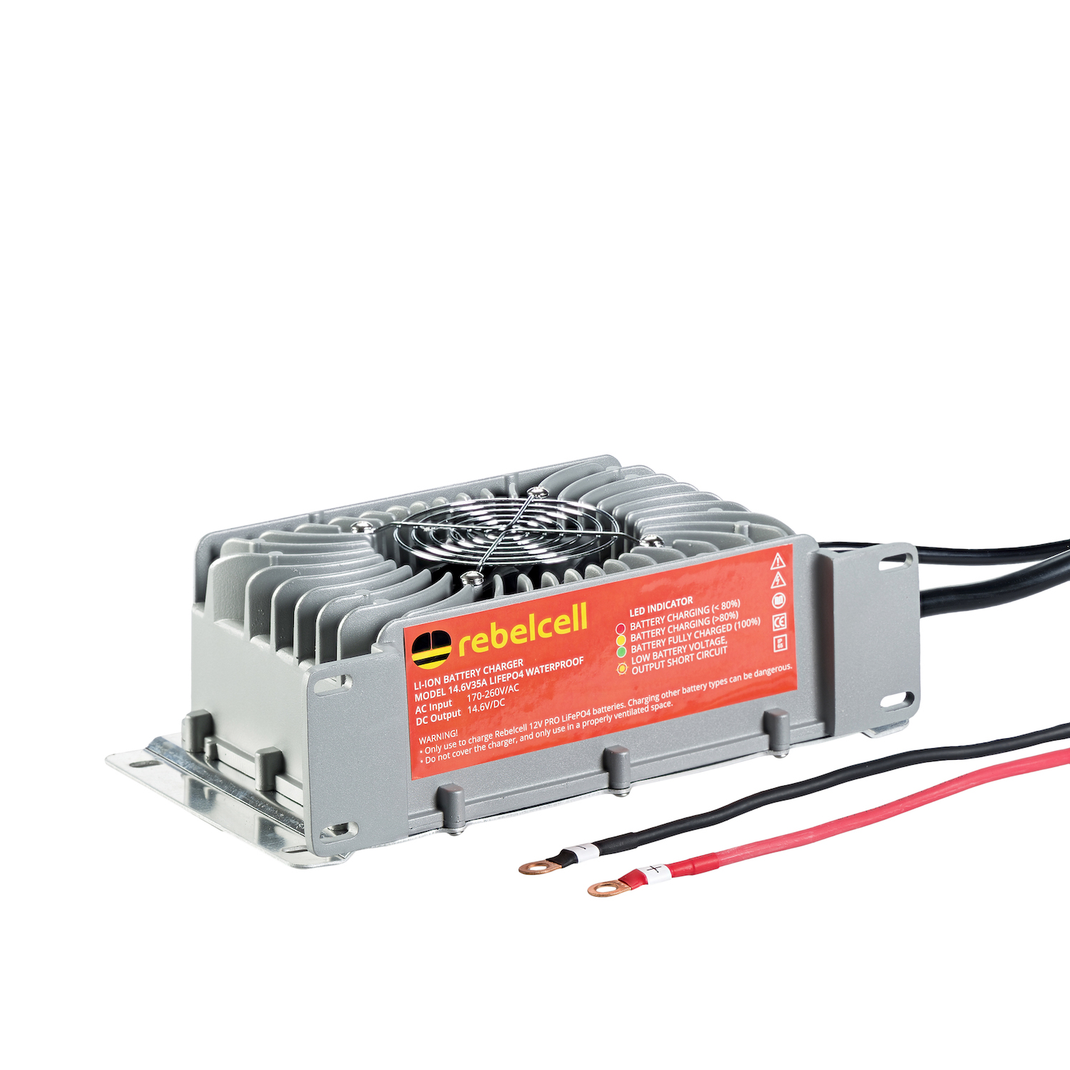 Rebelcell 14.6V35A acculader waterdicht - LiFePO4 Pro accu - 00710620 1 - 00710620