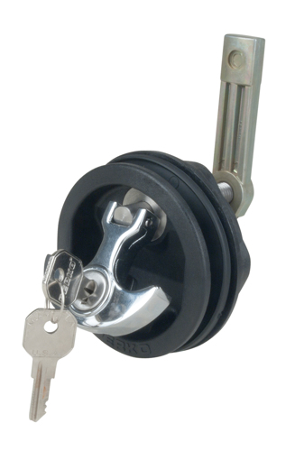Perko Luiksluiting, Recht M/Slot Wit, intrekbare schoot - 04710929 01 small - 04710929
