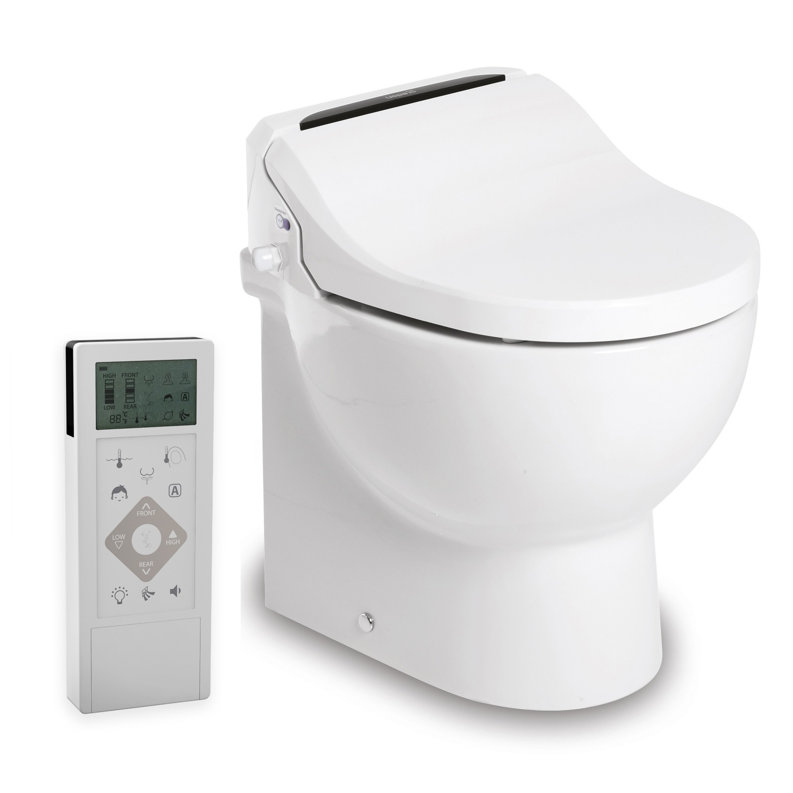 Tecma E-Breeze, Wit, 24V, multifunctioneel bidet, Standaard 2-knops SFT, solenoid - 28111131 1 - 28111131