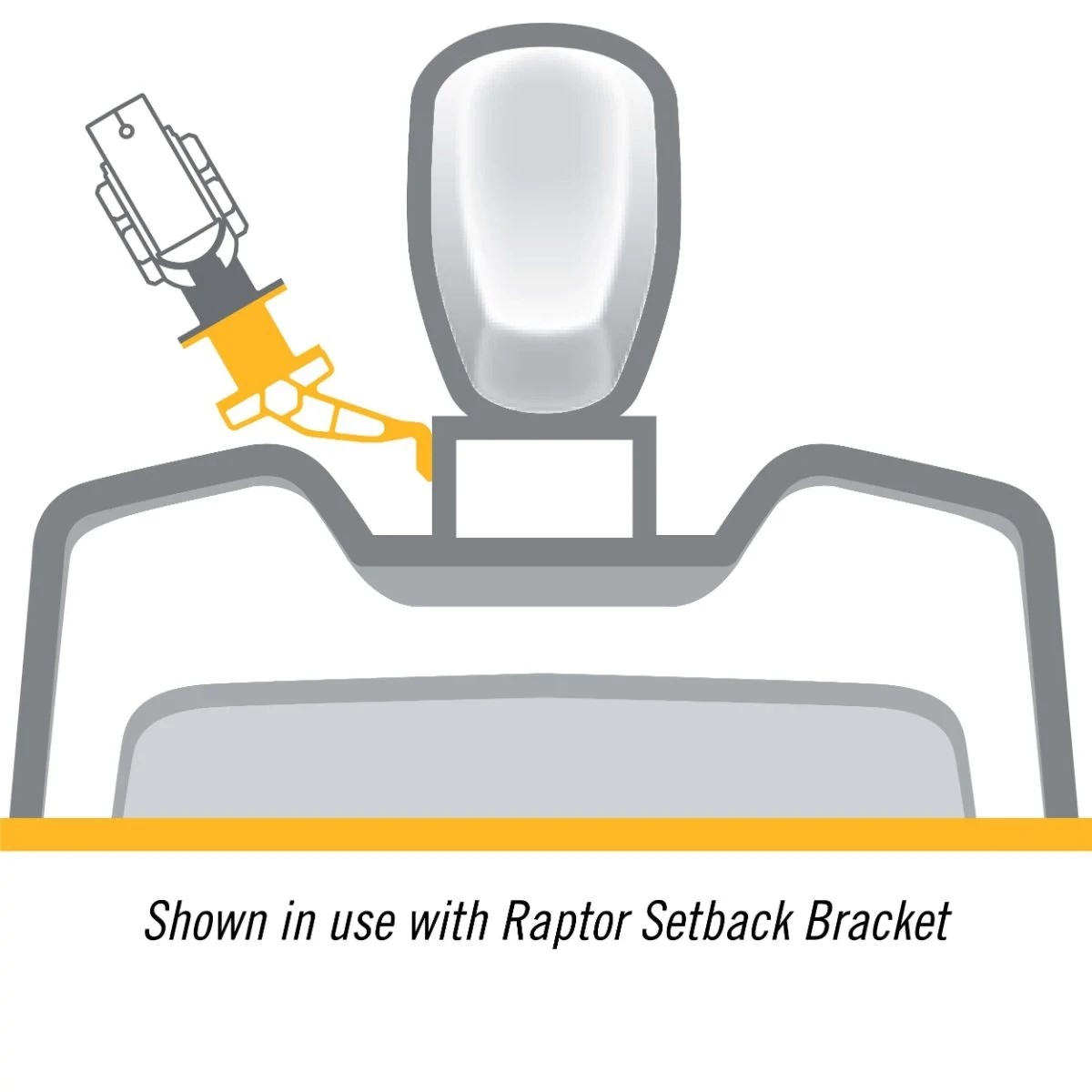 Minn Kota Raptor Jack Plate  5"-125 mm lengte, 4"-100 mm hoog zwart, links - Raptor jackplate adapter 1 - 00461081