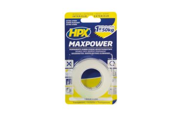 HPX Max Power transparante dubbelzijdige tape