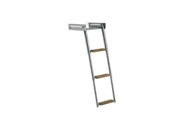 B&Aring;TSYSTEM Zwemplatform zwemtrap uittrekbaar teak treden