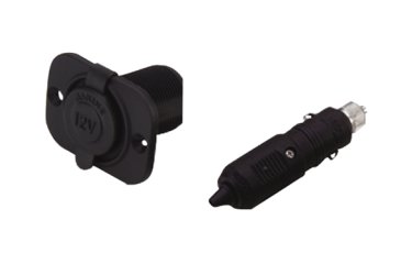12 Volt stopcontact en stekker 20 mm