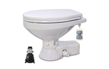 JABSCO Elektrisch toilet Quiet Flush Regular met spoelwaterpomp