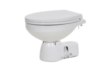 JABSCO Elektrisch toilet Quiet Flush E2 Compact met spoelwaterpomp Soft Closing